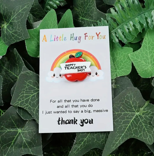 Pocket Hug: Happy Teacher’s Day (Apple) and Thank You (Pencil)