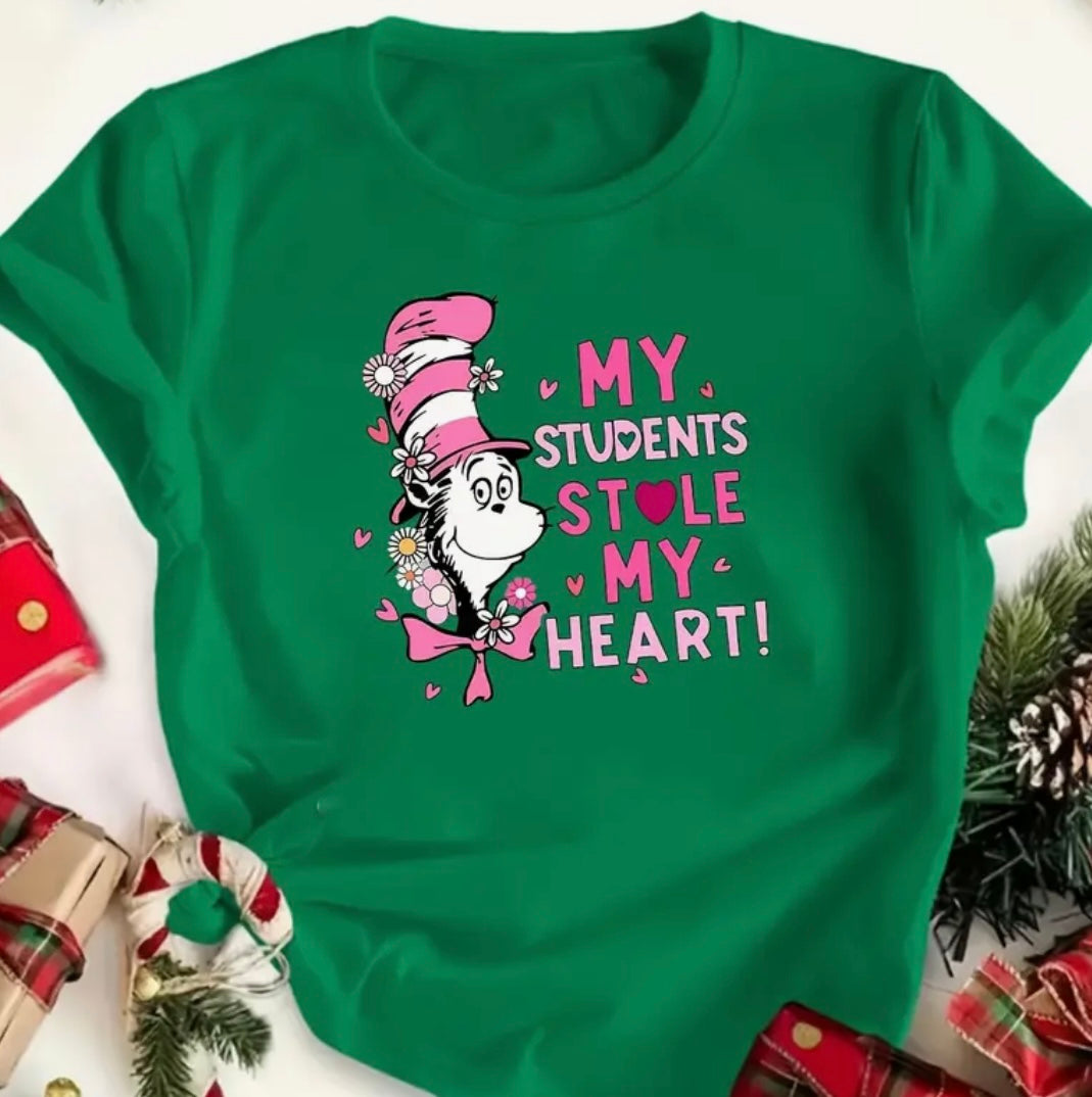 ✨Decal Only: Cat in the Hat - My Students Stole My Heart