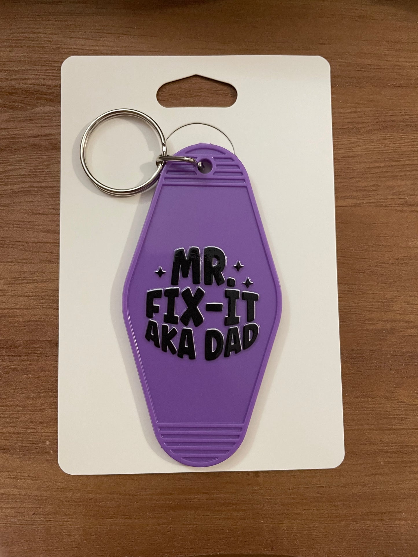Hotel Keychain: Dad Themed