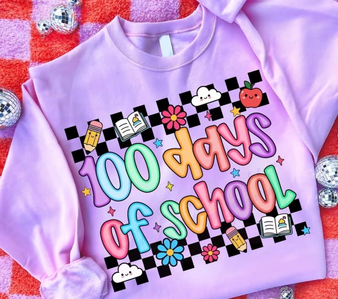 ✨Decal Only: 100 Days (Mini Objects on Checkerboard)