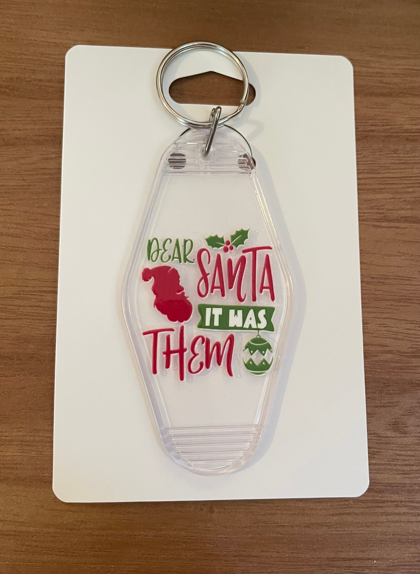 Hotel Keychain: Christmas Themed