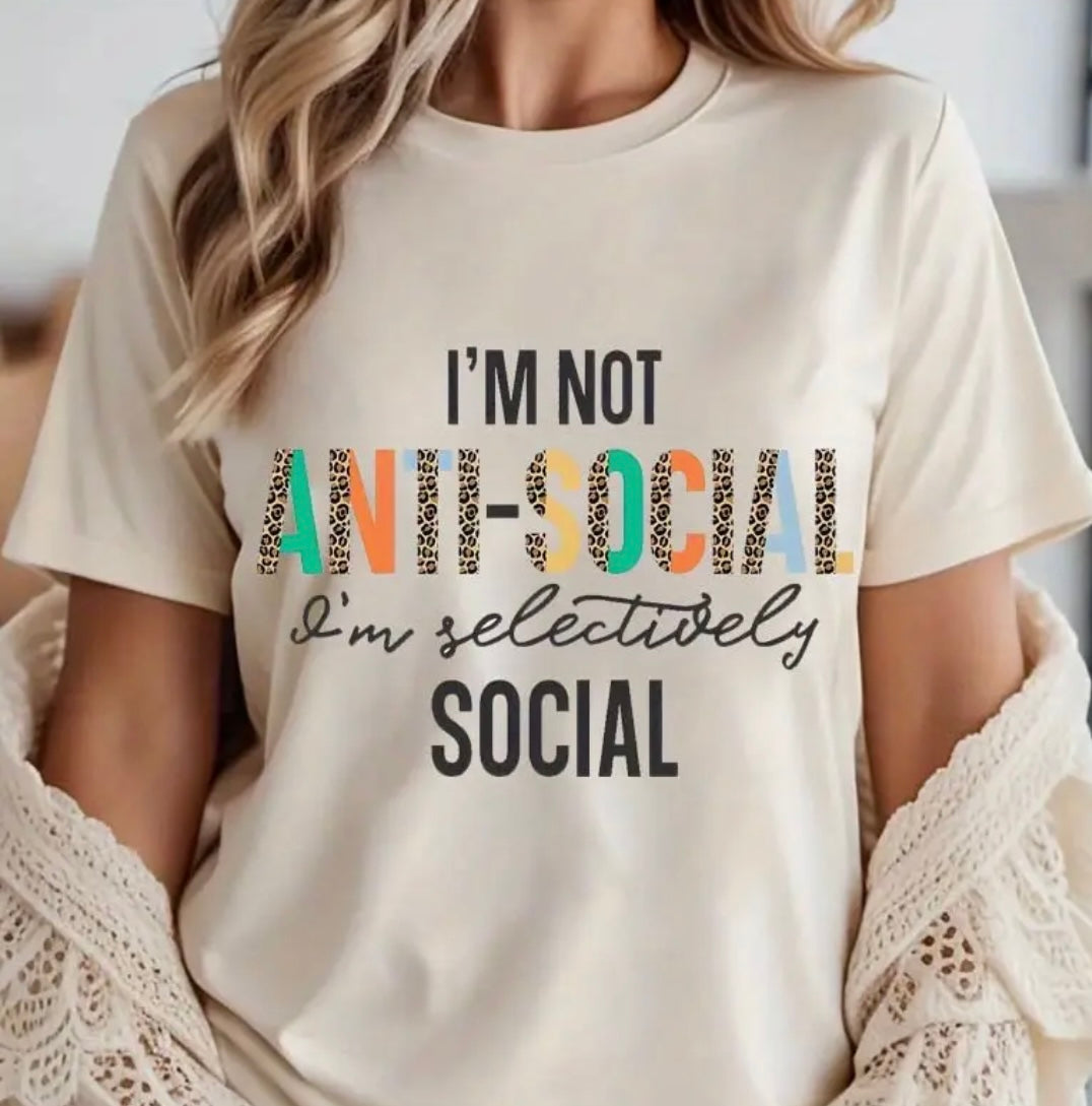 ✨Decal Only: I’m Not Anti-Social; I’m Selectively Social