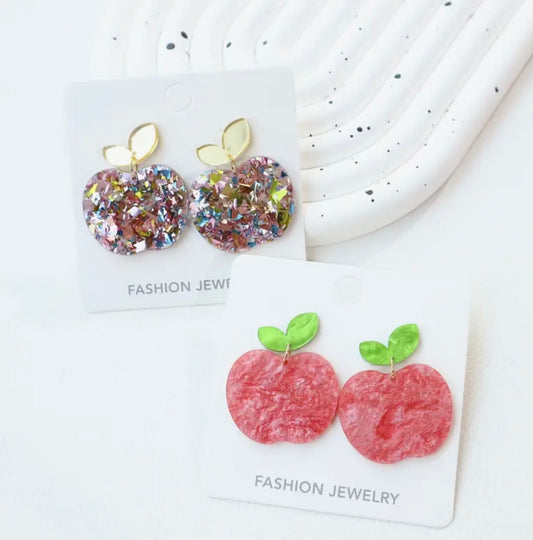 Earrings: Apples