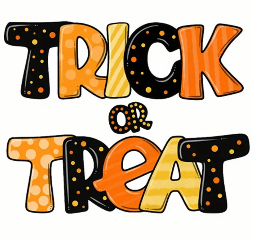 Decal Only: Trick or Treat