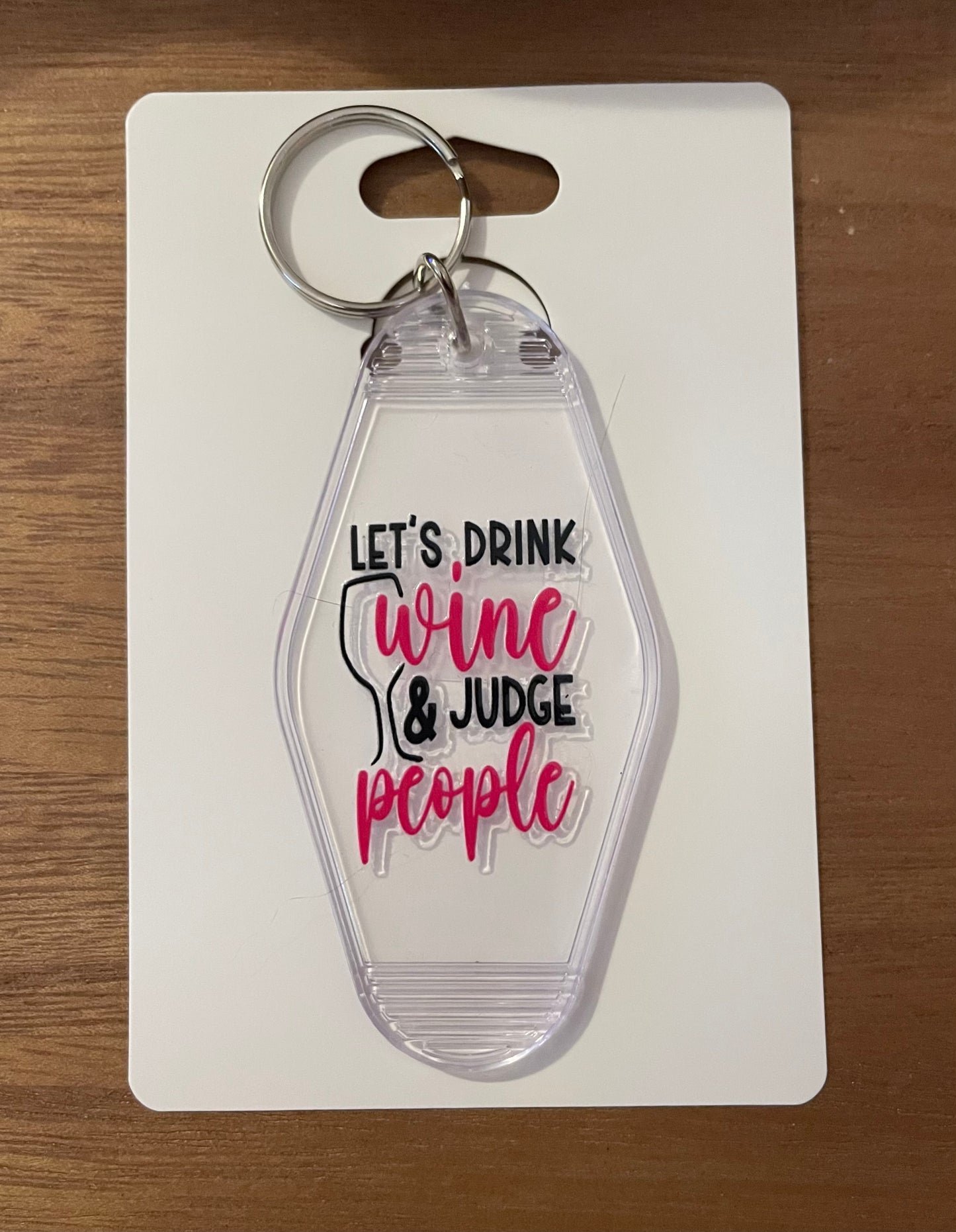 Keychain: Wine Themed Keychain