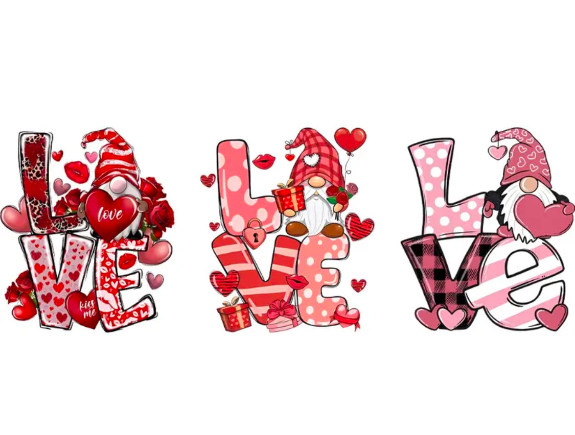 ✨Decal Only: Valentine LOVE Gnomes