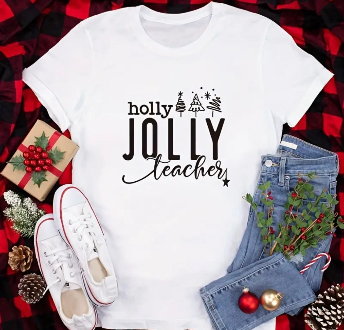 ✨Decal Only: Holly Jolly Teacher