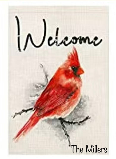 Garden Flag: Welcome Cardinal