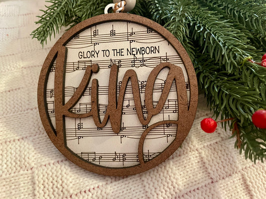 ✨Lyric Ornament: Glory to the Newborn King