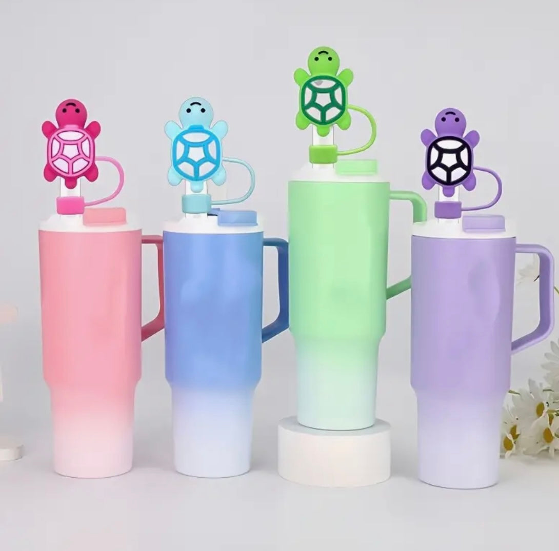 Straw Topper: Turtle