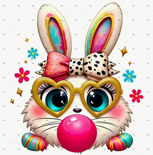 ✨Decal Only: Bunny With Bubble Gum (Option 1)