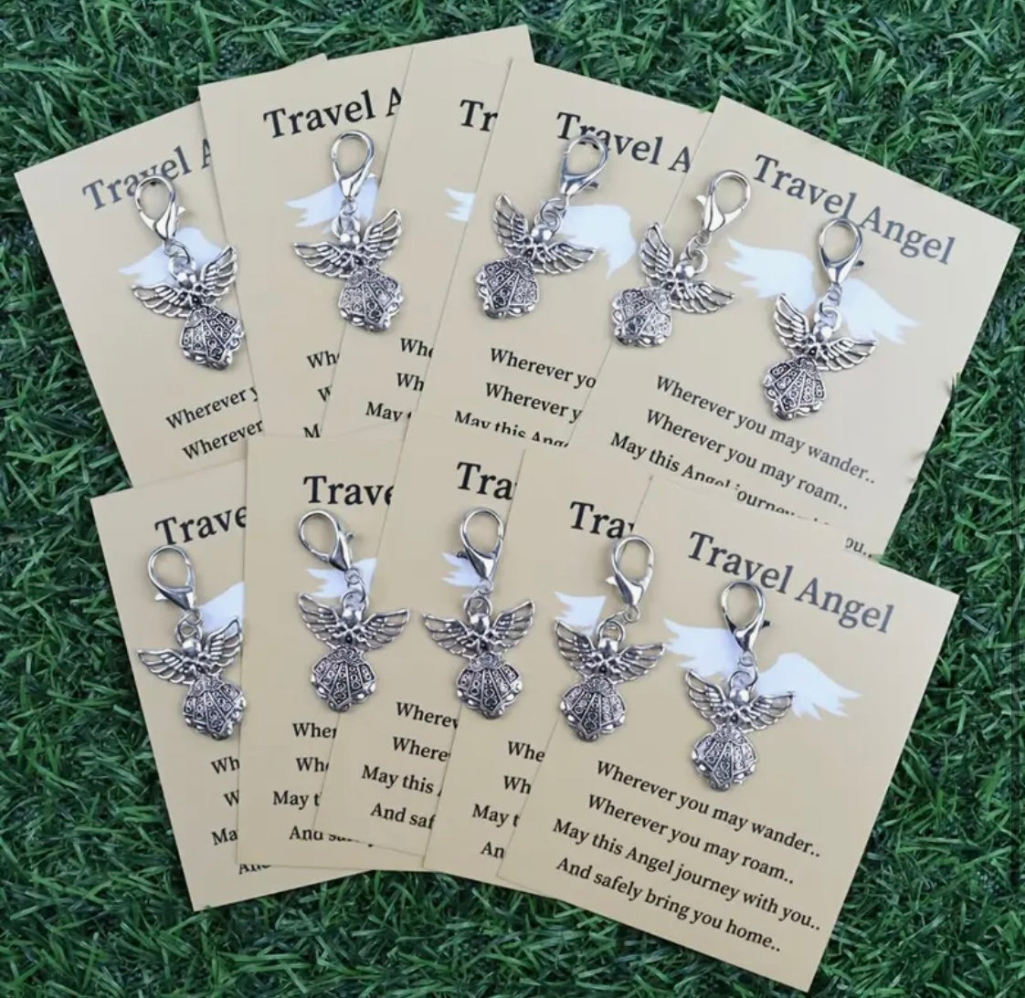 Keychain Charm: Travel Angel