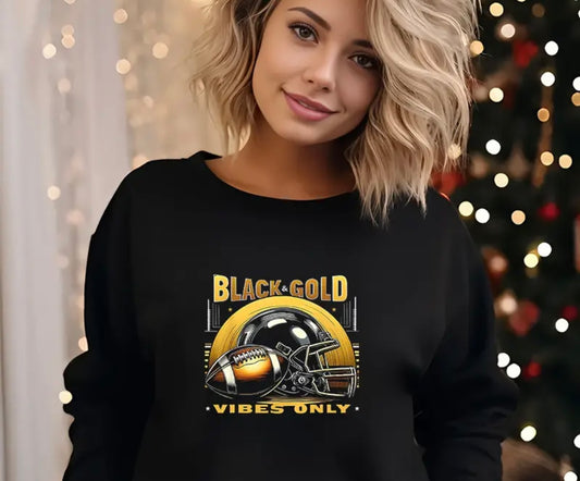 ✨Decal Only: Black & Gold Vibes Only