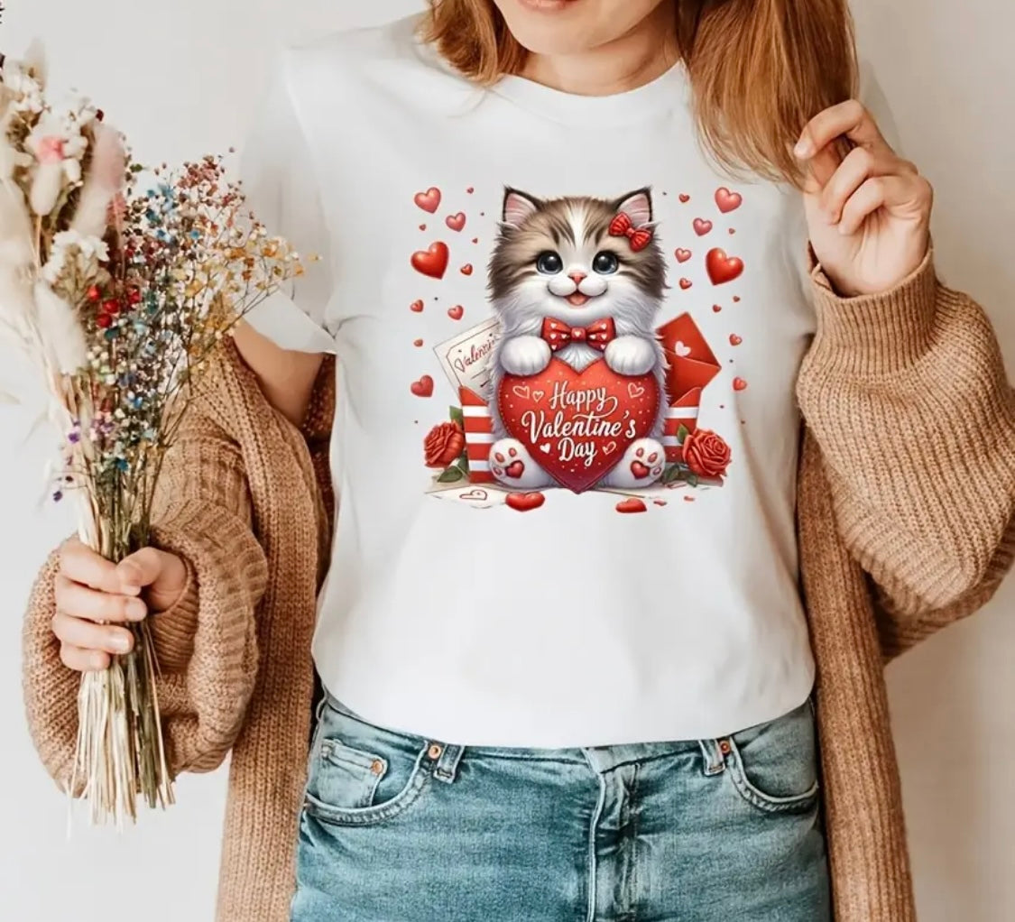 ✨Decal Only: Valentine’s Day Cats (Option 1)