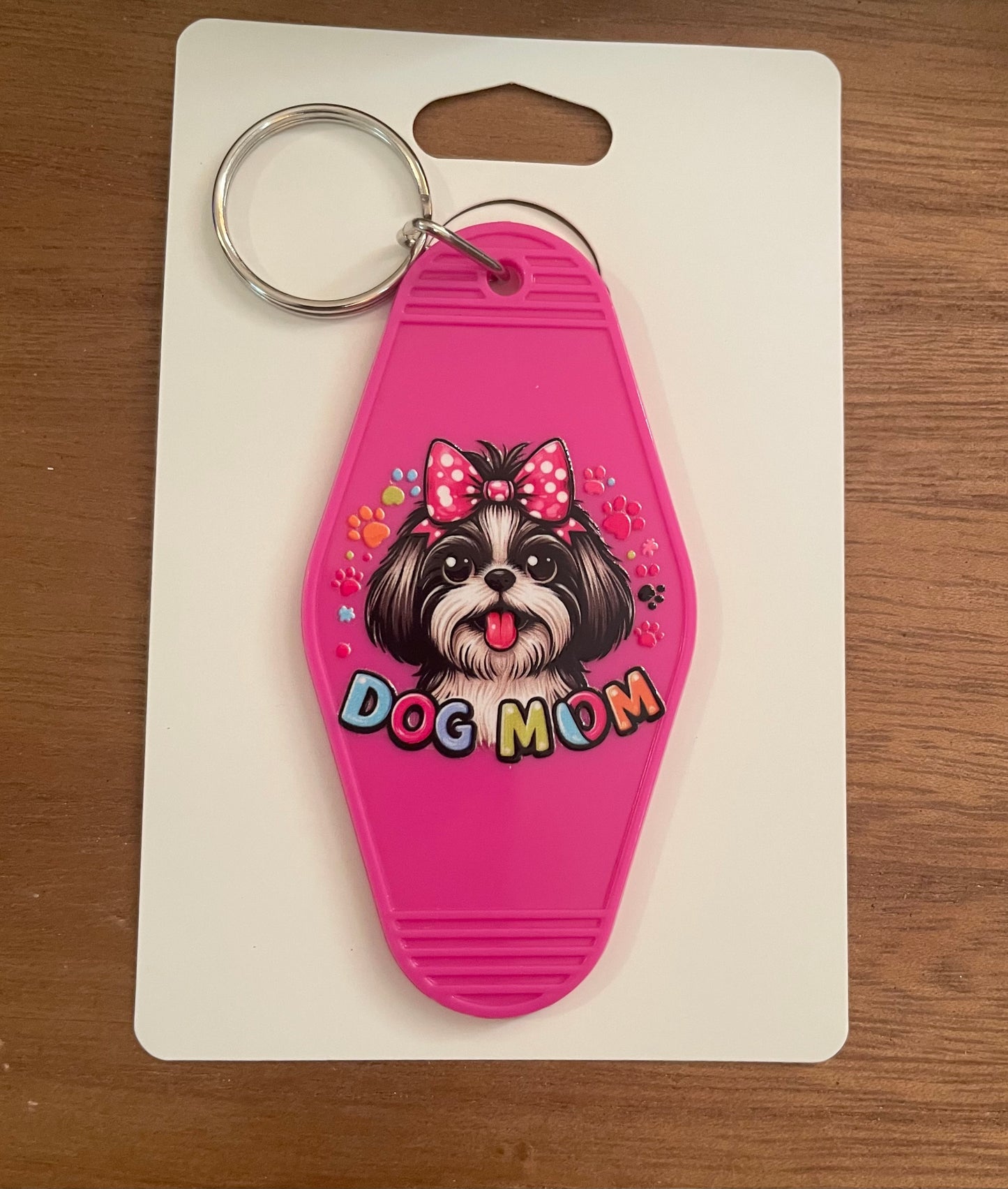 Hotel Keychain: Dog Mom