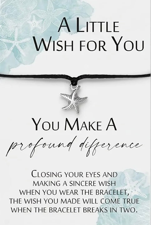 Wish Bracelet: A Little Wish for You (Starfish)