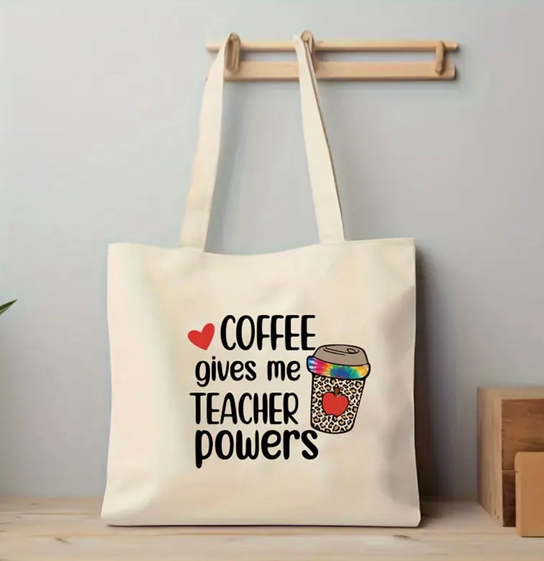 ✨Decal Only: Coffee Gives Me Teacher Powers