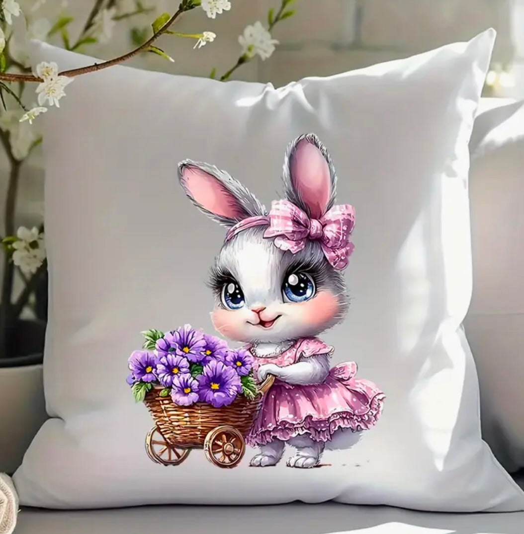 ✨Decal Only: Bunny with Purple Flowers