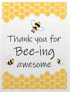 Keychain: Thank you for Bee-ing awesome