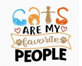 Decal Only: Cats Are My Favorite People