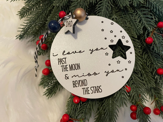 Ornament: Moon and Stars (Dad)