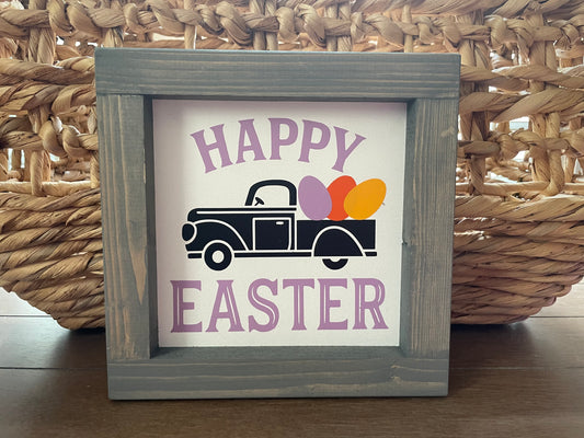 Easter: Shelf Sitter (Truck with Eggs)