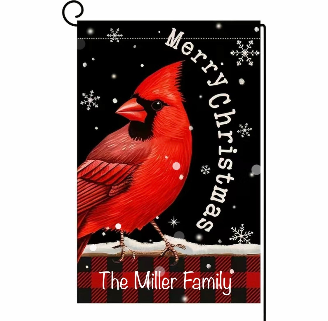 Garden Flag: Merry Christmas Cardinal