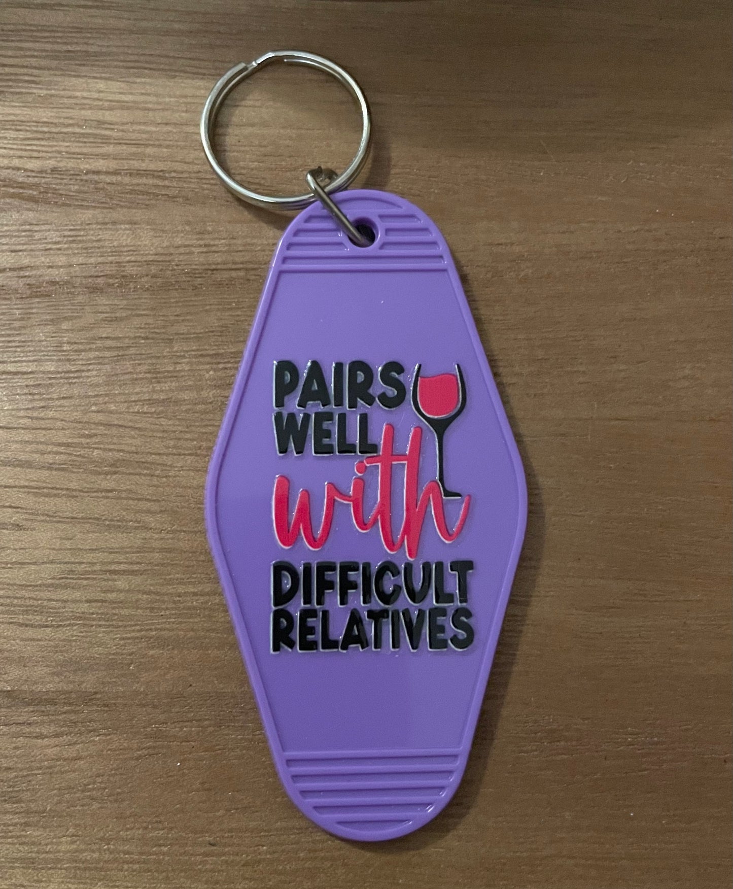 Keychain: Wine Themed Keychain