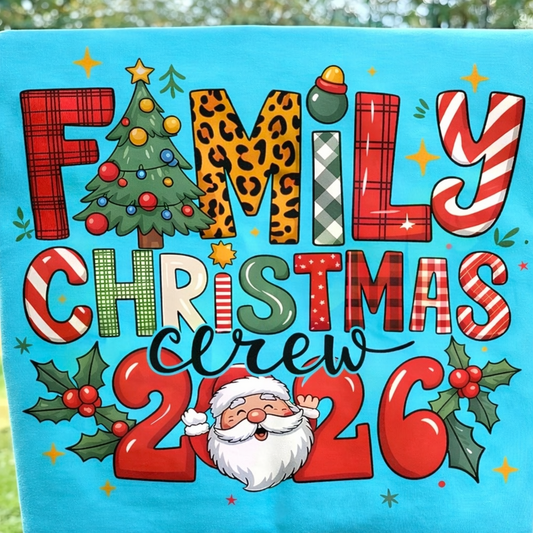 ✨Decal Only: Family Christmas Crew 2026