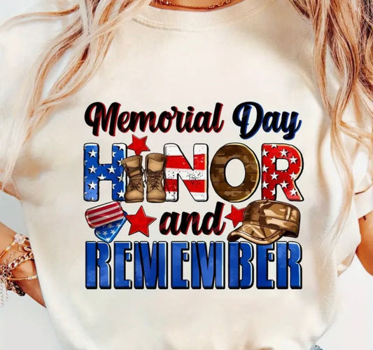 ✨Decal Only: Memorial Day Honor and Remember
