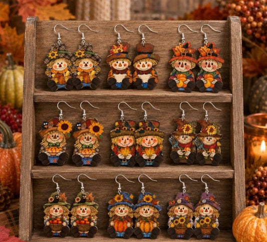 Earrings: Scarecrow Variety