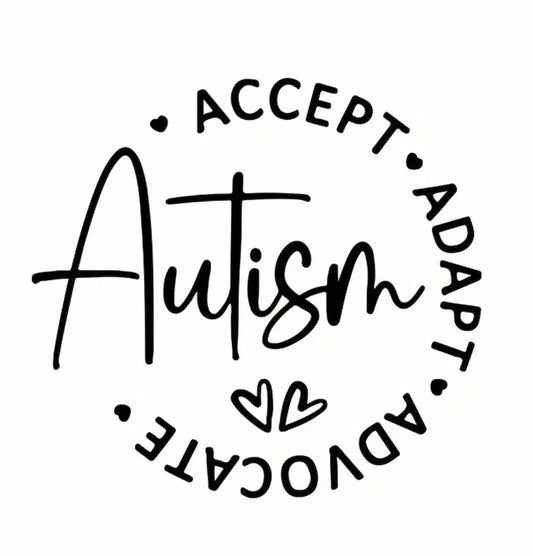 Decal Only: Autism (Accept, Adapt, Advocate)