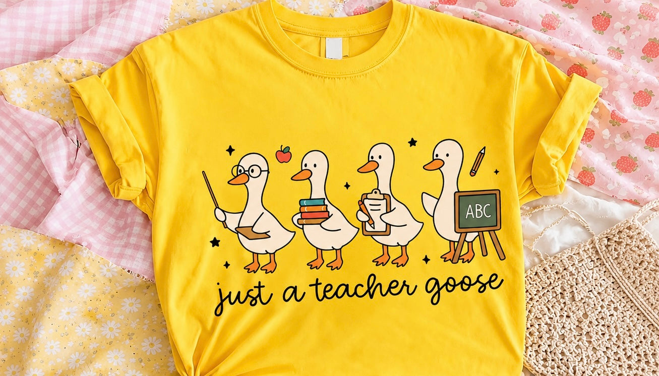 Decal Only: Just a Teacher Goose (Option 1)