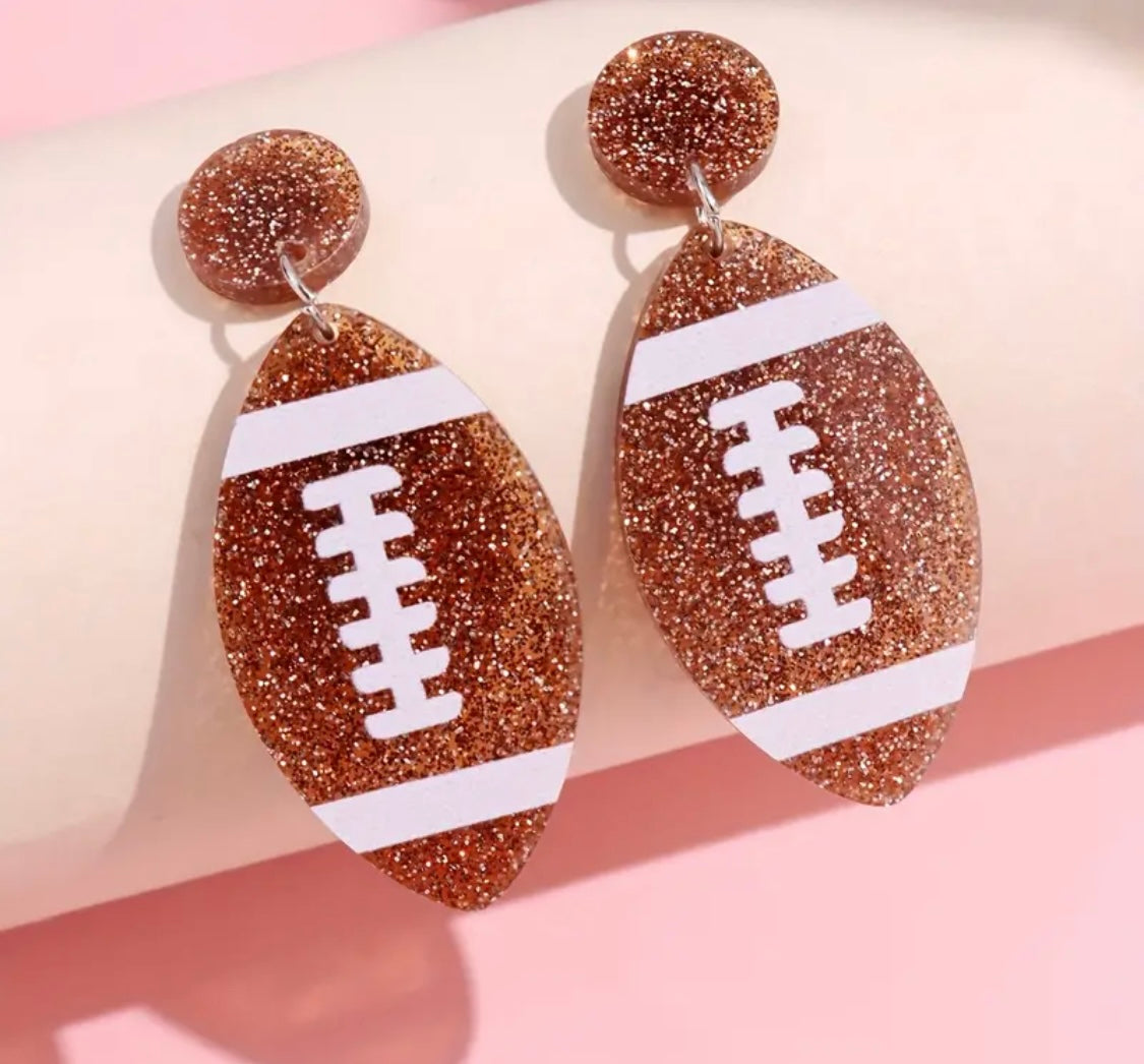 Earrings: Footballs