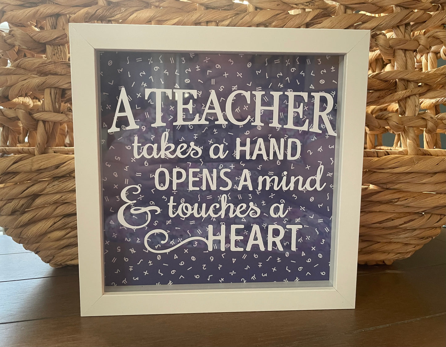 Teacher Shadow Box (8x8 inches)