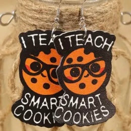 Earrings: I Teach Smart Cookies