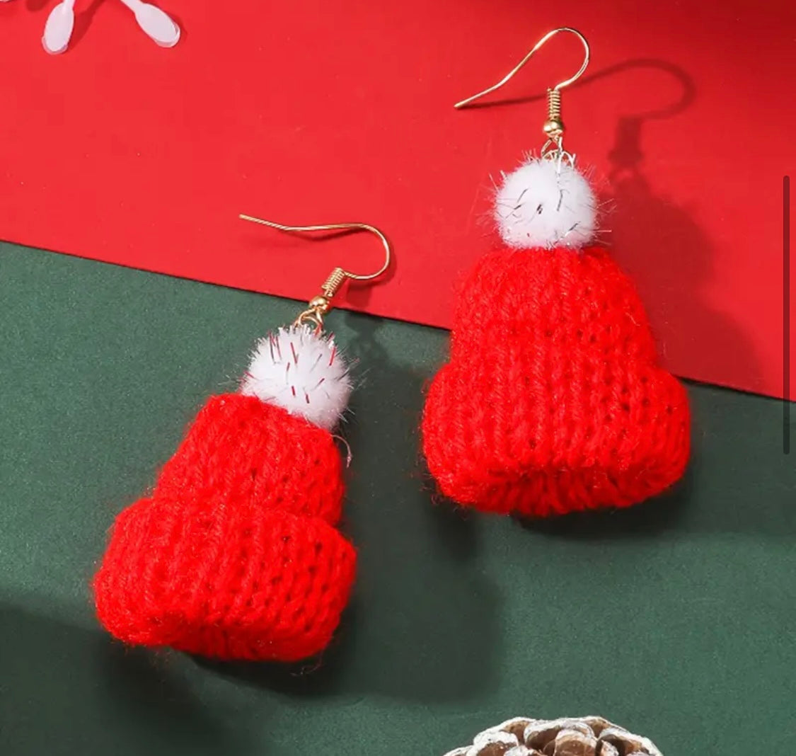 Earrings: Knit Hats