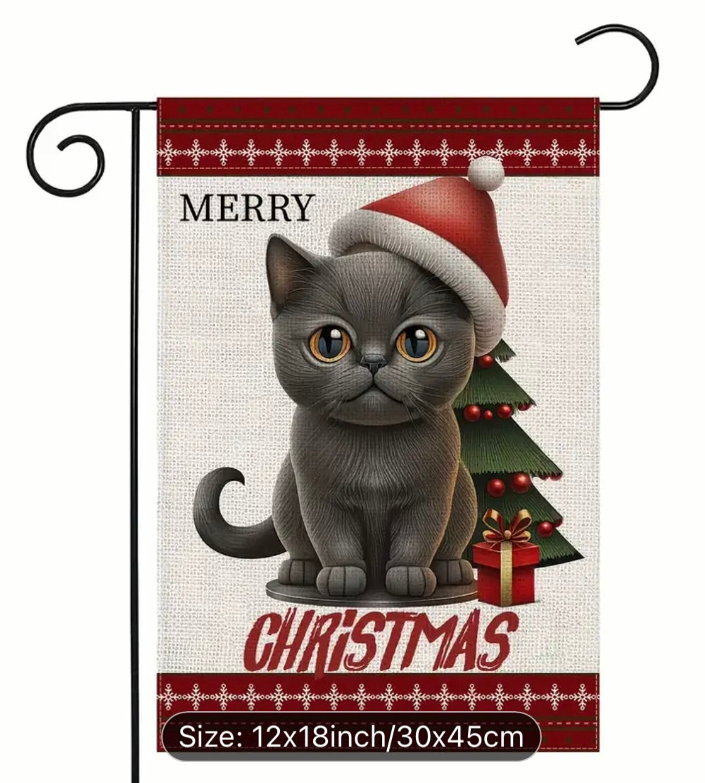 Garden Flag: Merry Christmas Furbaby