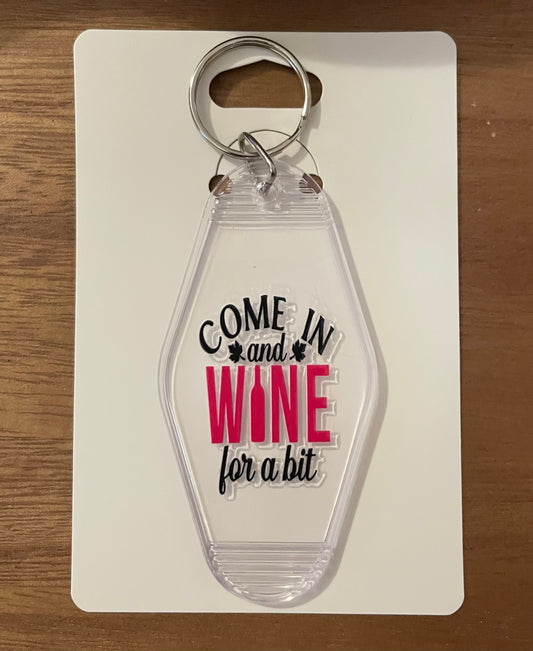 Keychain: Wine Themed Keychain