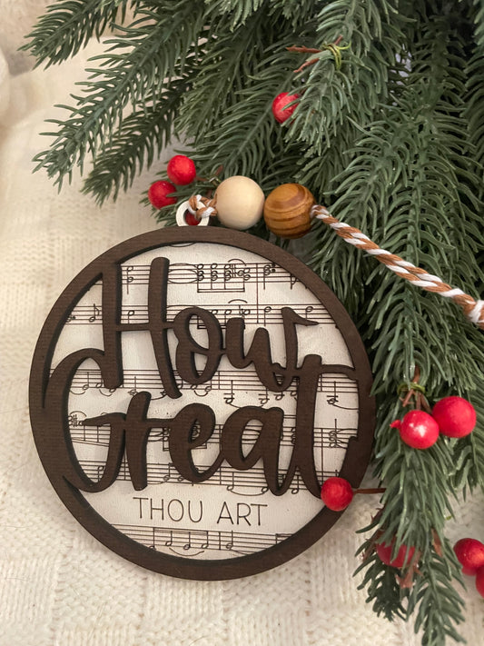 ✨Lyric Ornament: How Great