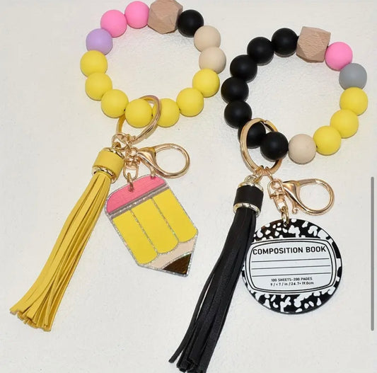 Keychain Bracelet: School Themed