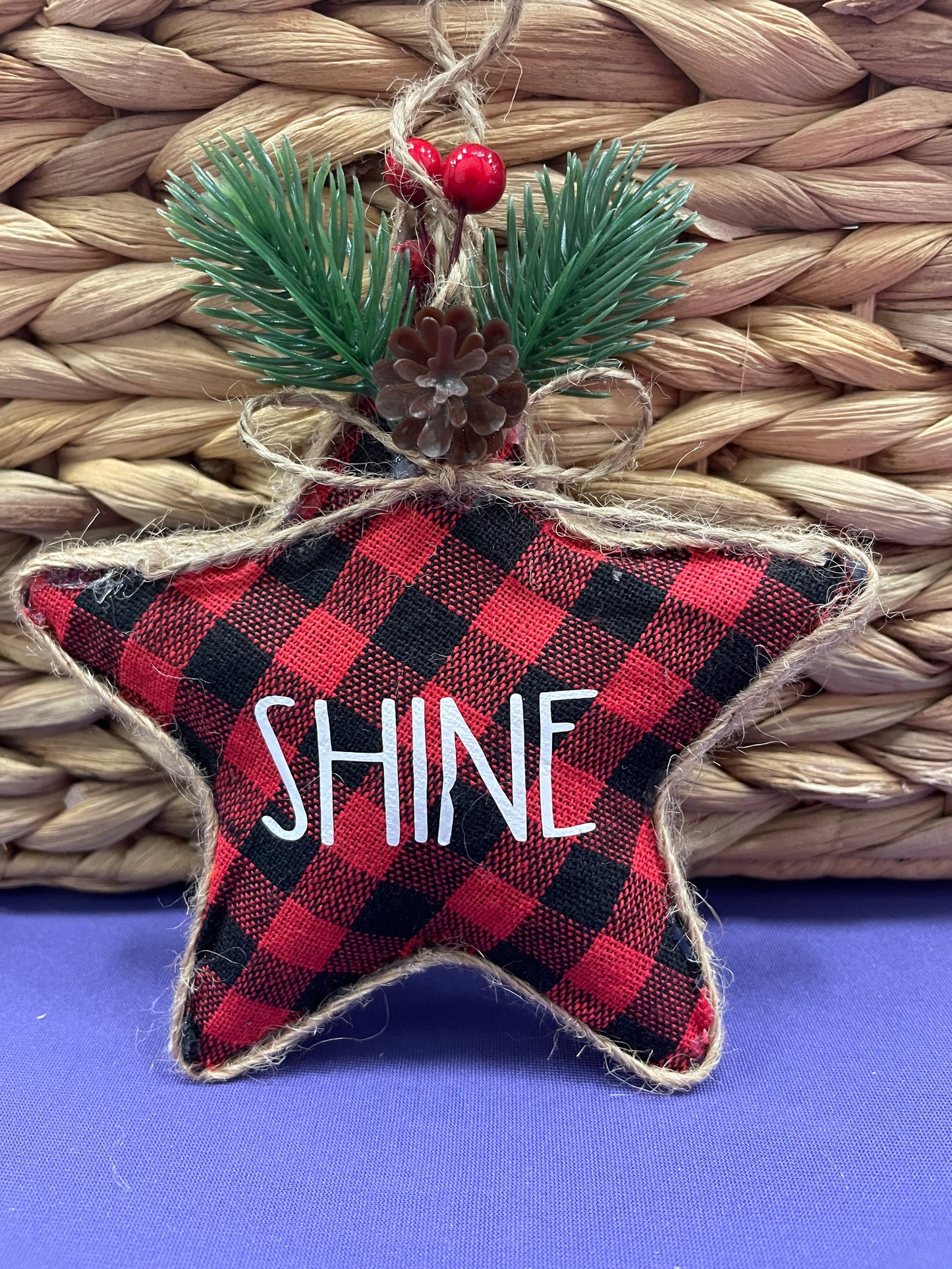 Christmas Ornament: Buffalo Plaid