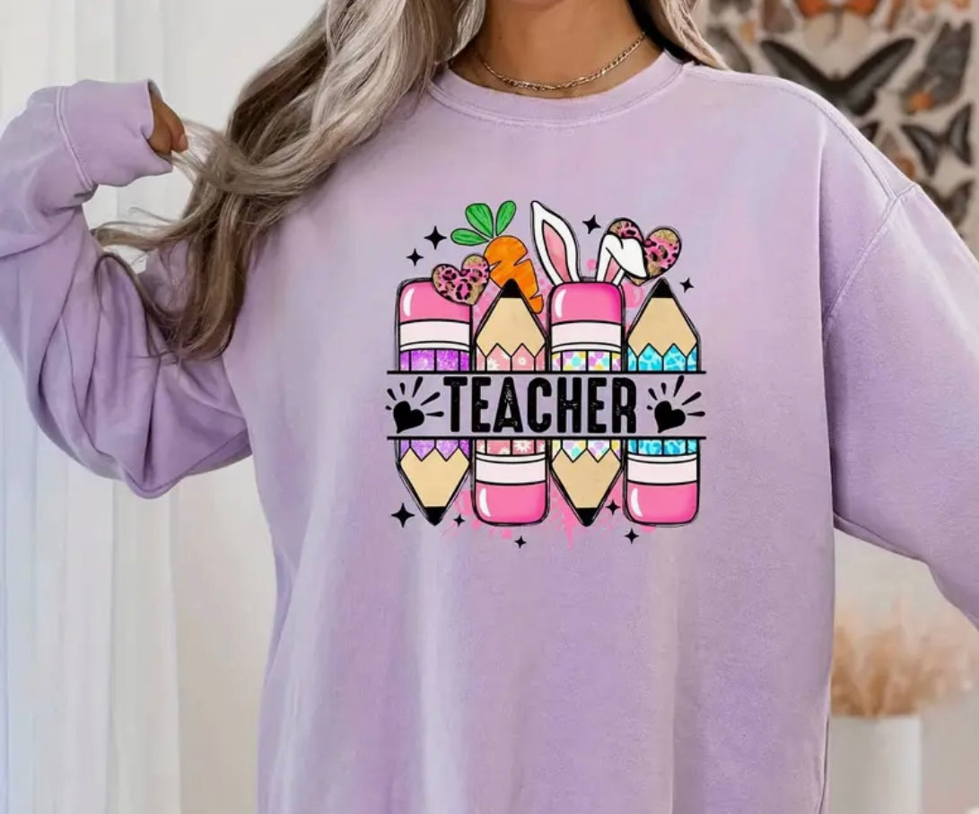 ✨Decal Only: Easter - Teacher Pencils