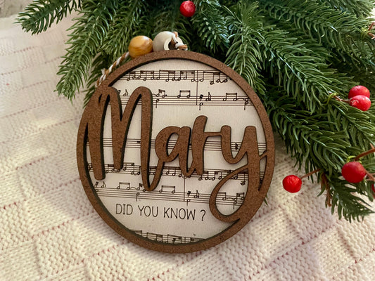 ✨Lyric Ornament: Mary, Did You Know?