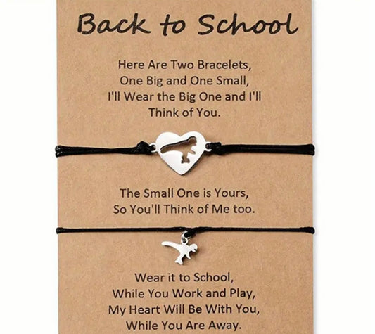 Wish Bracelets: Back to School Dinosaur