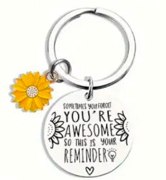 Keychain: You’re Awesome Sunflower (Option 2)