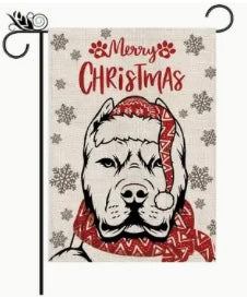 Garden Flag: Merry Christmas Furbaby