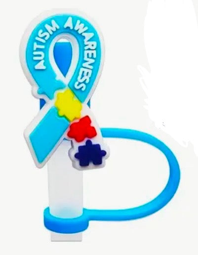 Straw Topper: Autism Awareness