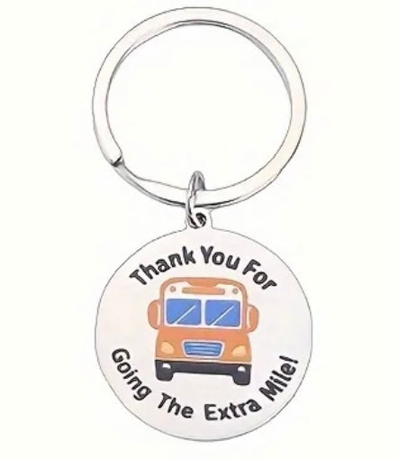 Keychain: Thank You For Going the Extra Mile (Bus Driver)