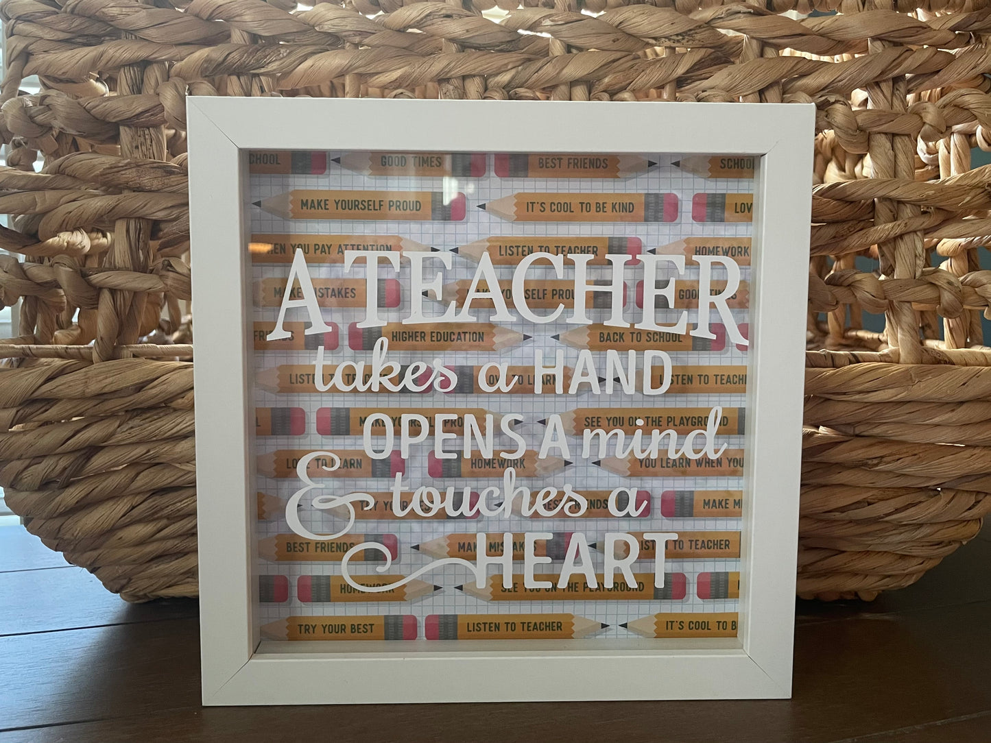 Teacher Shadow Box (8x8 inches)